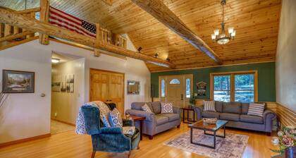 Forest Cabin with Fenced Yard, Wildlife Views, Deck, Jetted Tub, and Loft - Near Pagosa Springs!