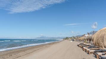 Na praia