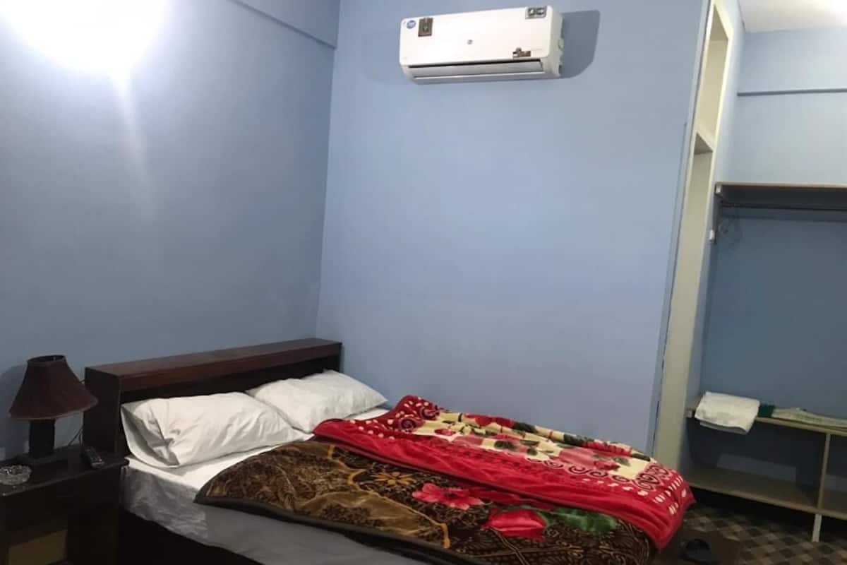 Blackout curtains, iron/ironing board, free WiFi, bed sheets