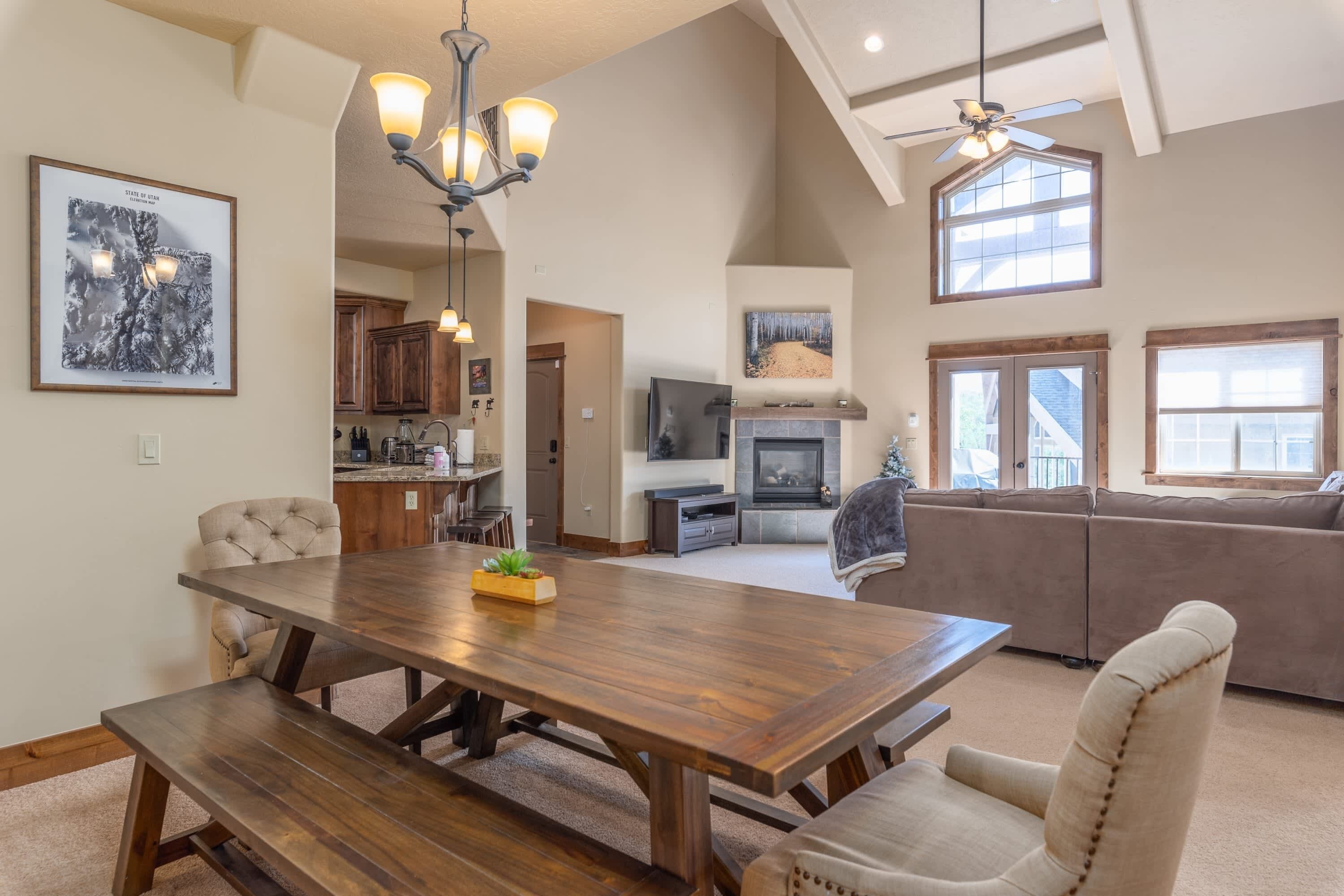TV, fireplace, DVD player, offices