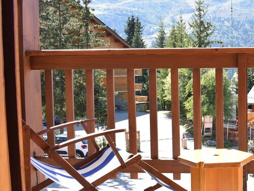Gemütliches Studio in der Nähe der Skipisten mit Balkon, Panoramablick und Haustiererlaubnis