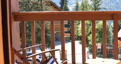 Gemütliches Studio in der Nähe der Skipisten mit Balkon, Panoramablick und Haustiererlaubnis
