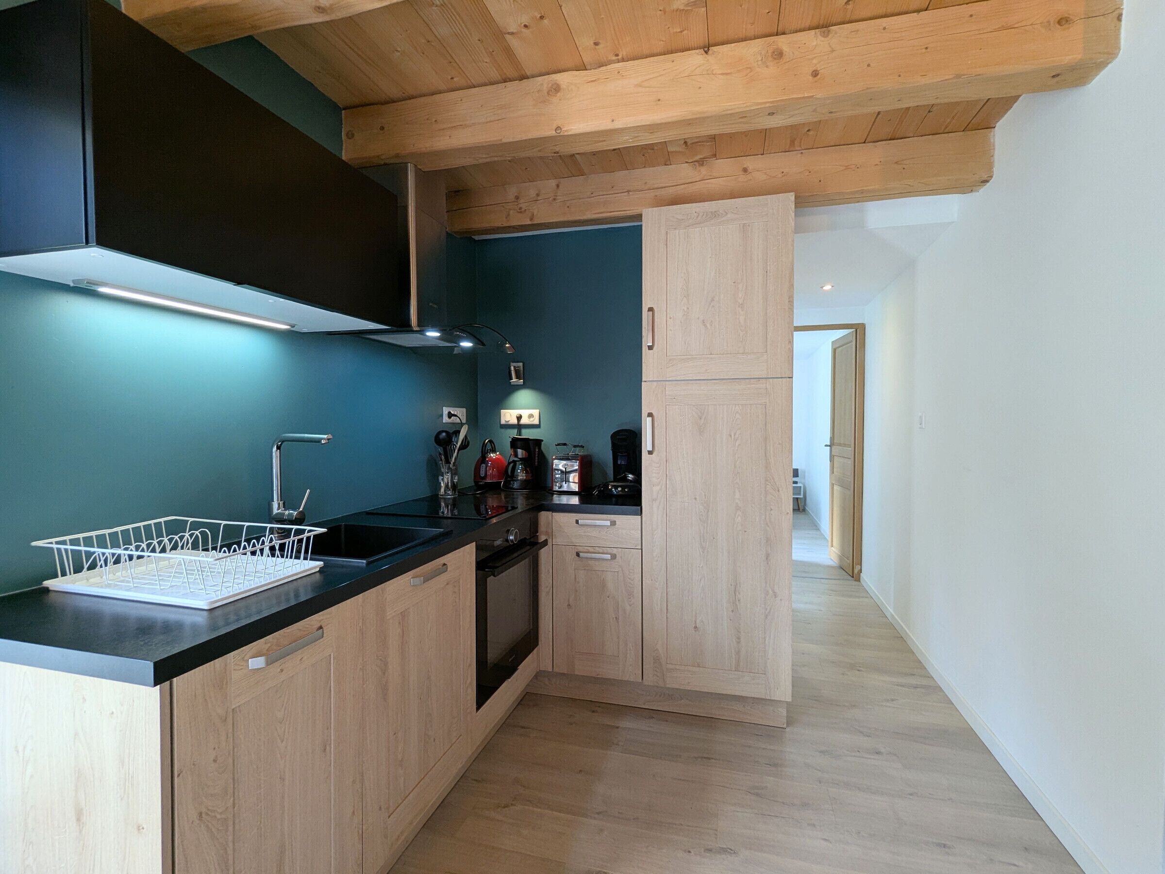 Fridge, microwave, dishwasher