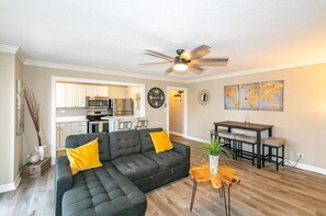 TV - StayATL | Downtown High Rise Condo with Balcony (Atlanta)