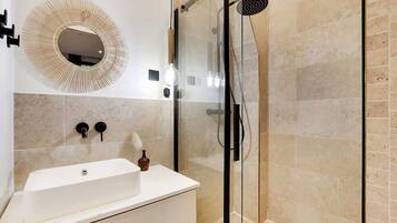 Shower, hair dryer