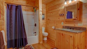Bathroom - The Dogwood Cabin by Escape to Blue Ridge (Mineral Bluff)