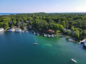 Marina - Edgewater Inn Condo #117D with Waterfront Access | Pool, Hot Tub, Sauna (Charlevoix)