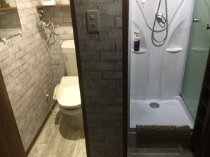 Hair dryer, towels