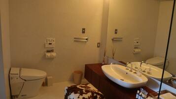 Hair dryer, towels