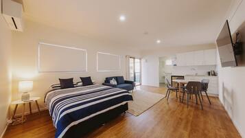 2 habitaciones, tabla de planchar con plancha y wifi