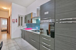Fridge, microwave, oven, electric kettle
