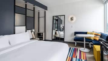 Laptop workspace, free cots/infant beds, WiFi, bed sheets