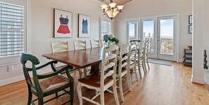 Dining - Oceanfront Home w/ Heated Pool, 6 BR / 6 Bath, Elevator, Pet Friendly (Holden Beach)