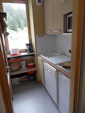 Frigorifero, microonde, lavastoviglie, pentole/stoviglie/utensili