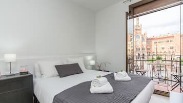1 slaapkamer, een strijkplank/strijkijzer, gratis wifi, beddengoed