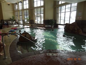 Indoor pool, a heated pool