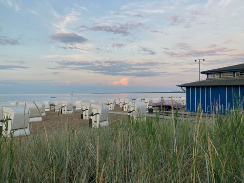 Ferienwohnung am Stettiner Haff mit Garten und Terasse