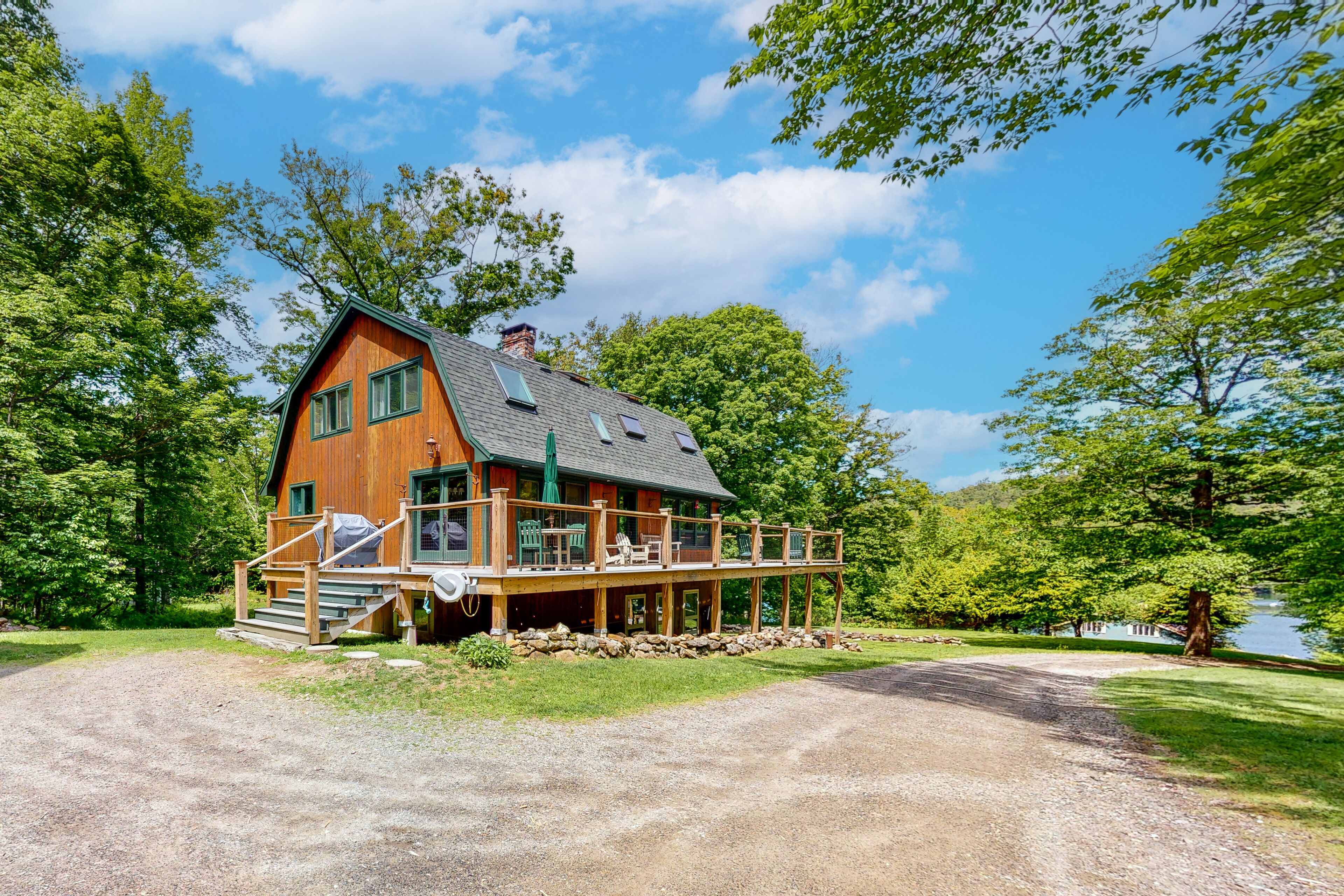 Dog-friendly, waterfront cabin with grill, deck, & W/D - snowbirds welcome