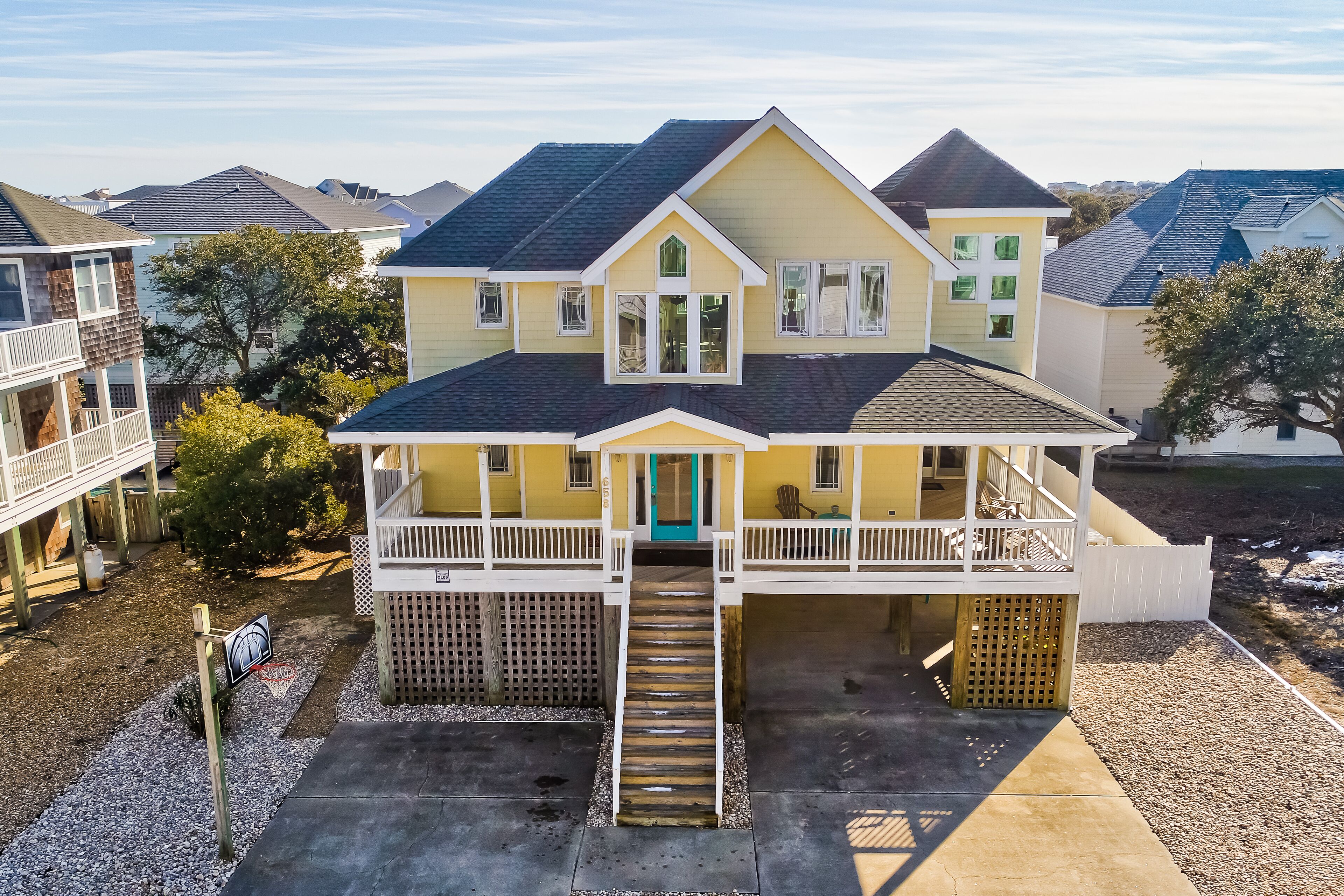 Three-Story Beach Getaway w/ a Private Hot Tub, Free WiFi, Rec Room, & Yard
