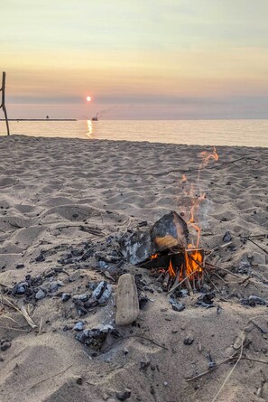 Tæt på stranden