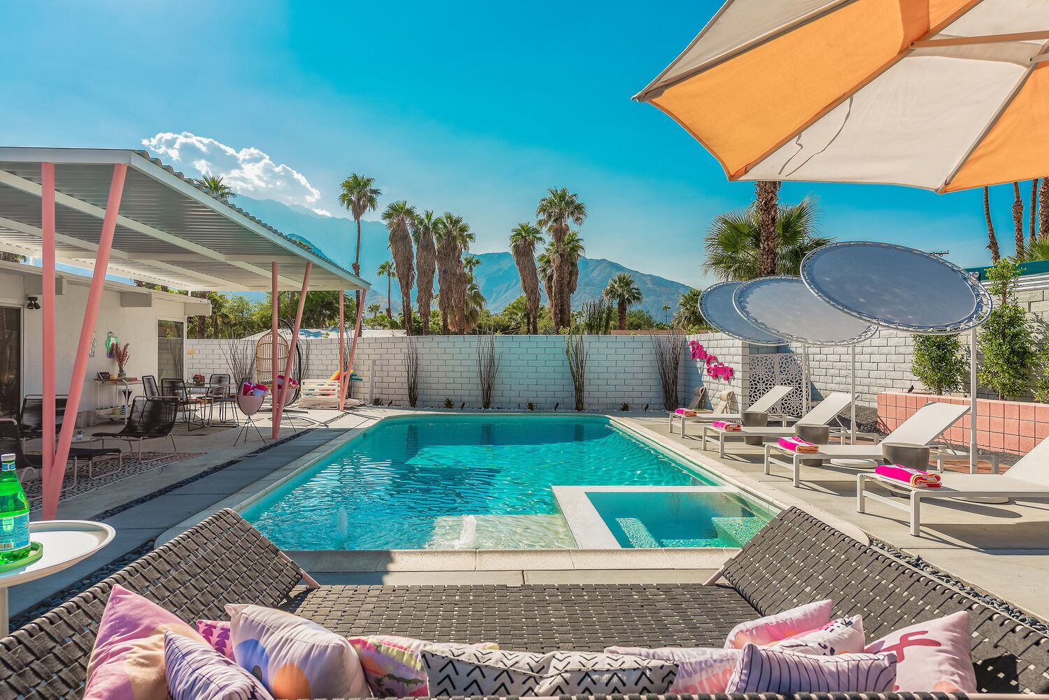 Dreamy Mid Century Modern House with Saltwater Pool &  Resort Style Backyard