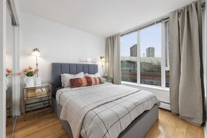 1 室のベッドルーム、アイロン / アイロン台、WiFi (無料)、ベッドシーツ