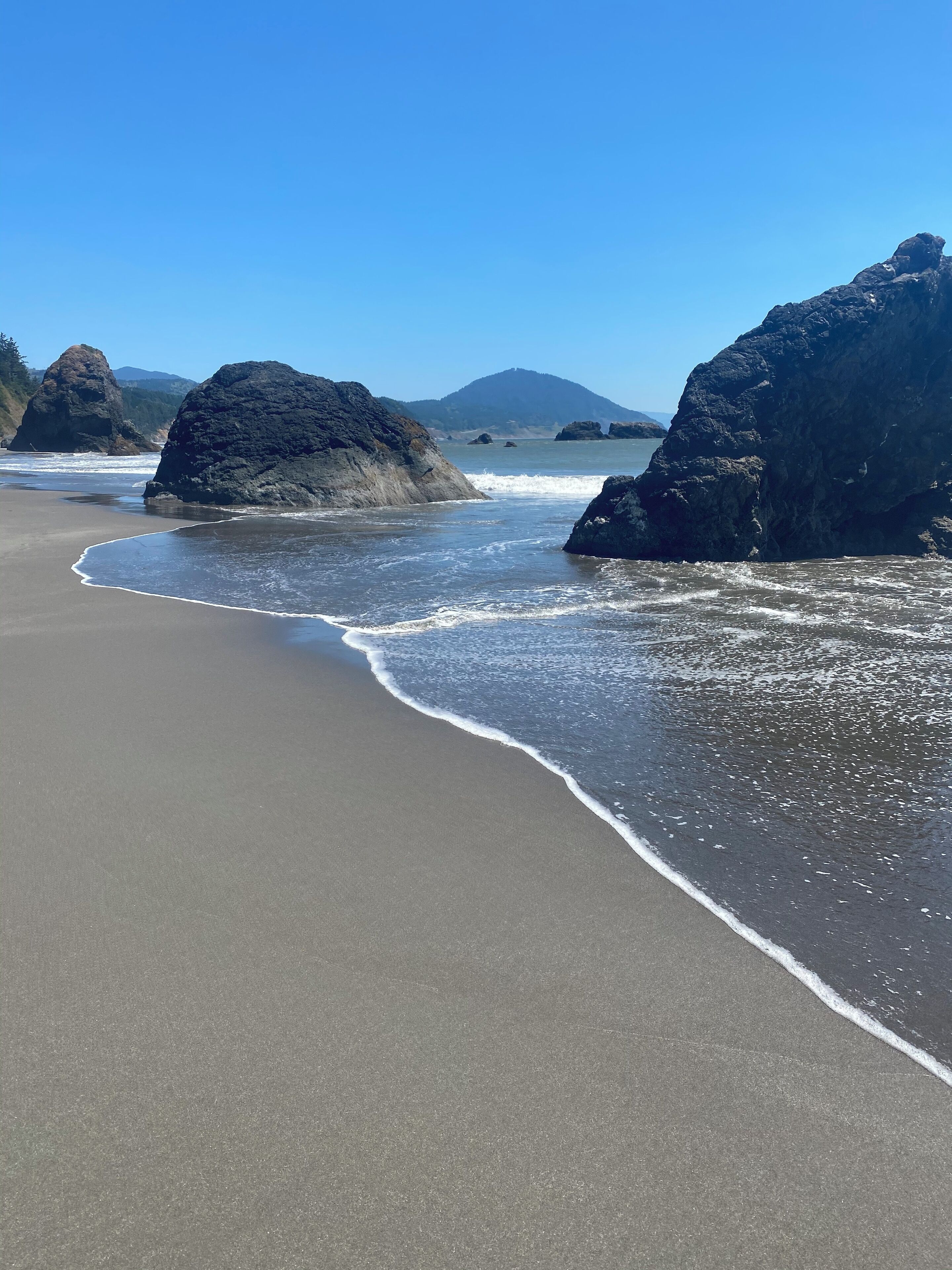 On the beach, beach towels