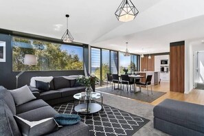 TV, Netflix, streaming services, offices - Architect Designed Coastal Retreat with Views (Blackmans Bay)