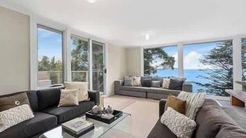 TV, DVD player, books, offices