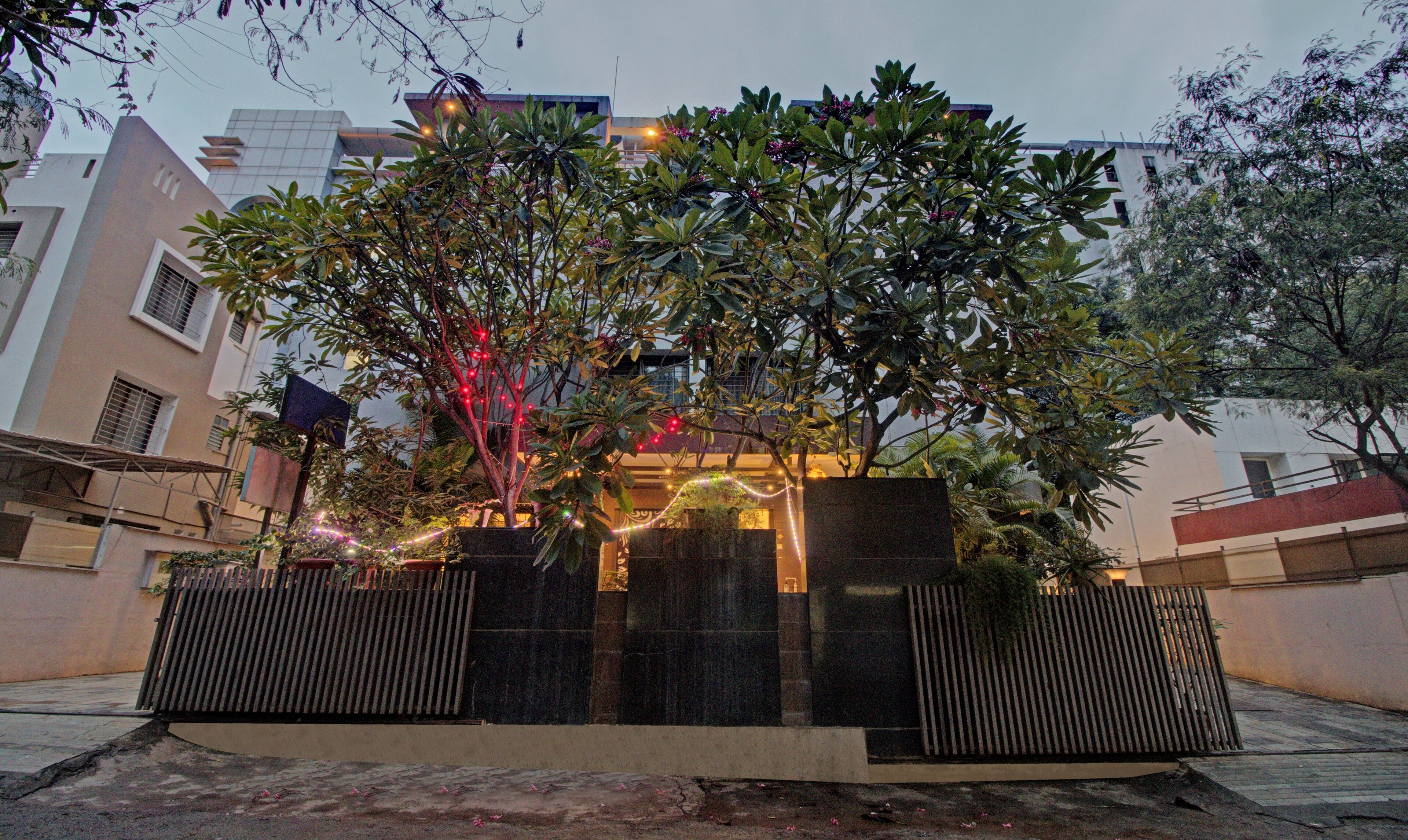 Front of property - evening/night