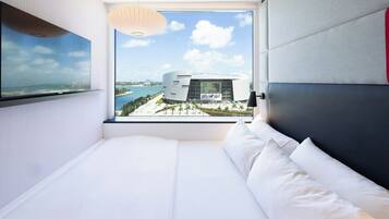 Premium bedding, pillowtop beds, in-room safe, desk