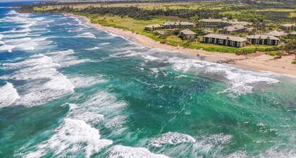 Kauai Beach Villas, Top Floor, Lagoon Pools, Central Oceanfront Property