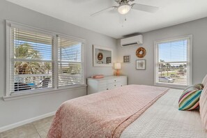 2 bedrooms, desk, iron/ironing board, travel cot