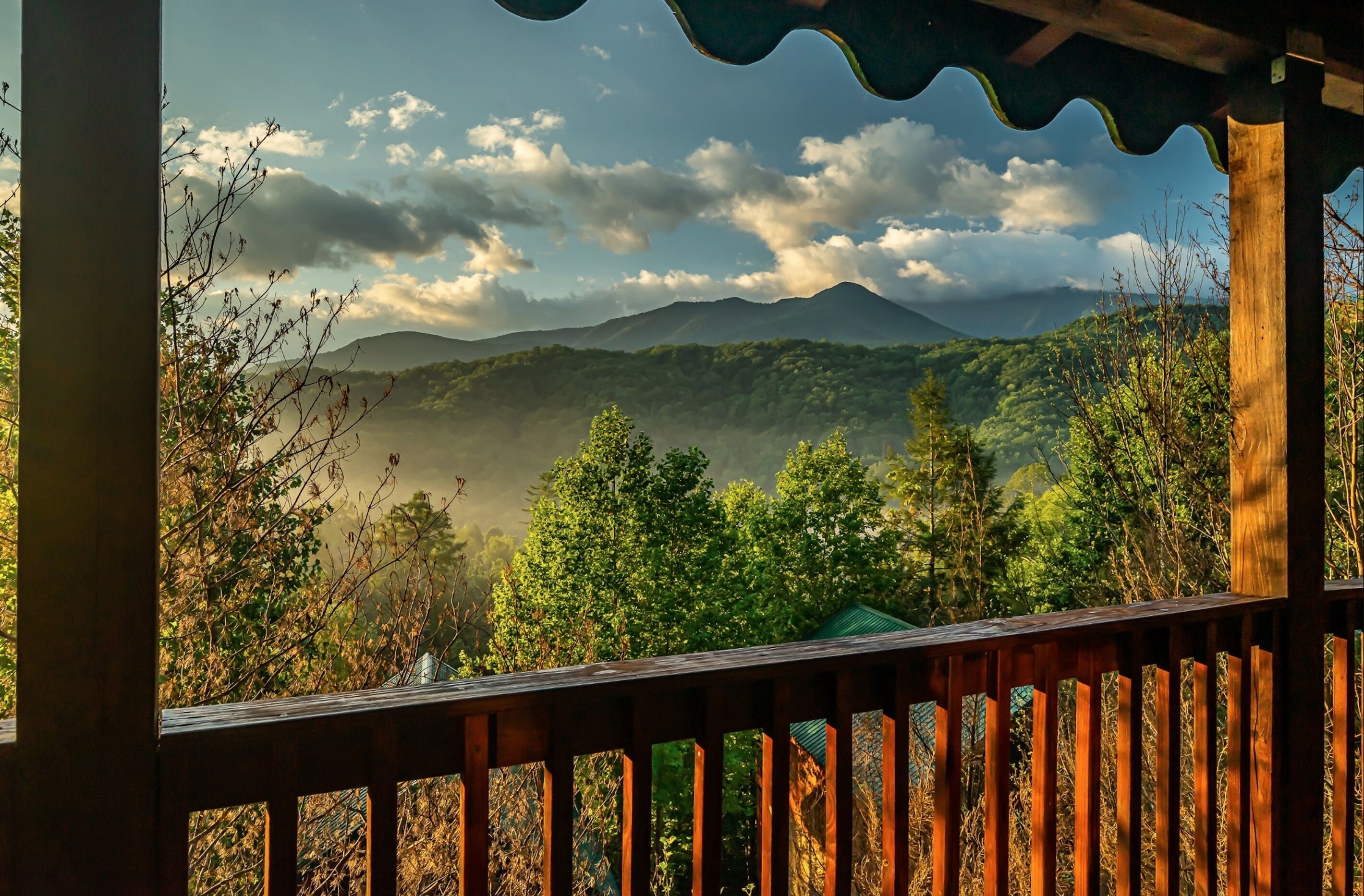 The incredible views of Mt LeConte and the National Park