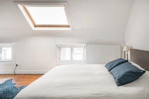 2 bedrooms, iron/ironing board, travel crib, WiFi
