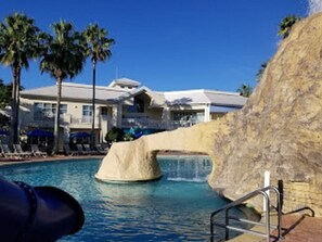 Outdoor pool, a heated pool - Family Friendly 3BR 3BA 5 miles from Disney World (Orlando)