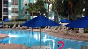 Outdoor pool, a heated pool - Family Friendly 3BR 3BA 5 miles from Disney World (Orlando)