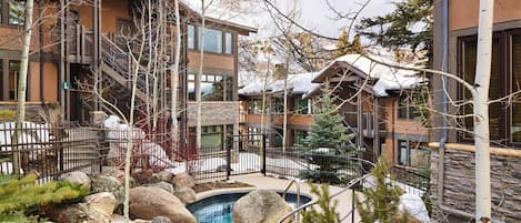 A heated pool
