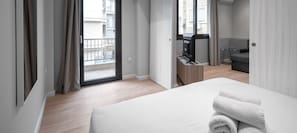 1 bedroom, laptop workspace, iron/ironing board, cots/infant beds
