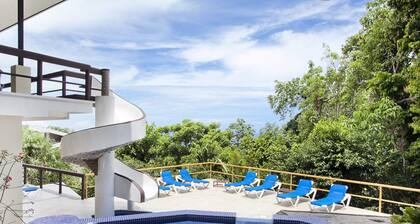 Large Ocean Views with Outdoor Living/Kitchen area, Huge pool w/Slide