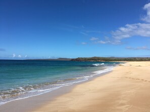 Beach nearby, sun-loungers, beach towels - Oceanfront! Wavecrest Building "A" on the Island of Moloka'i. (Kaunakakai)