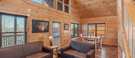 Televisión, chimenea