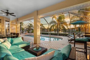 A heated pool