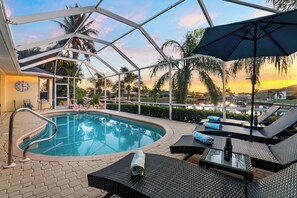 A heated pool