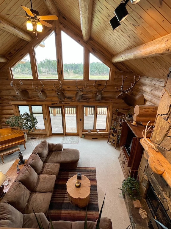 Grandpas Place. Exclusive, Stunning, Private Log Home. Firepit & Pond. - Mount Rushmore, SD