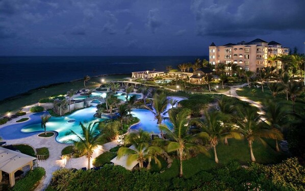 Outdoor pool, a rooftop pool