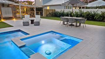 Et oppvarmet basseng