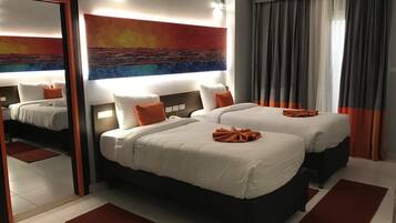 Familienzimmer | 1 Schlafzimmer, Minibar, Zimmersafe, Verdunkelungsvorhänge