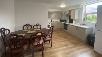 Apartment | Private kitchen | Fridge, microwave, oven, stovetop