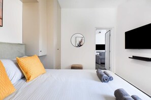 1 室のベッドルーム、アイロン / アイロン台、WiFi、ベッドシーツ